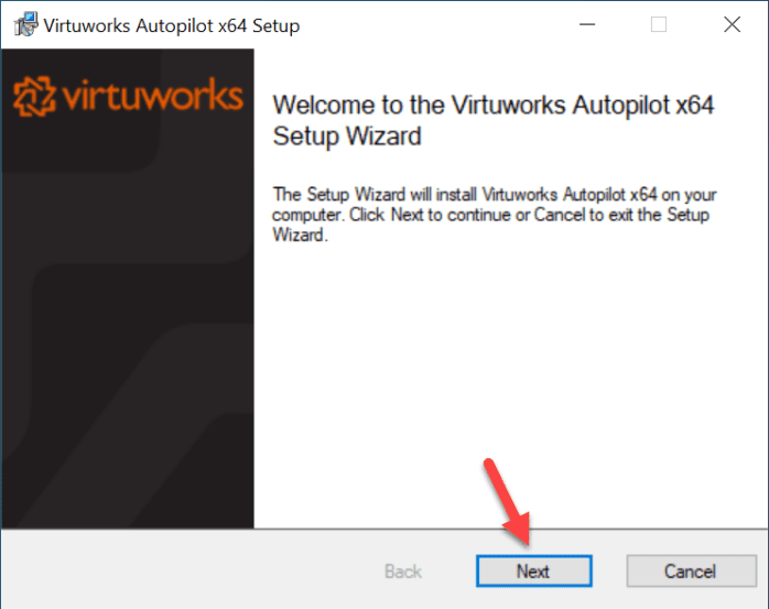 Begin the setup wizard