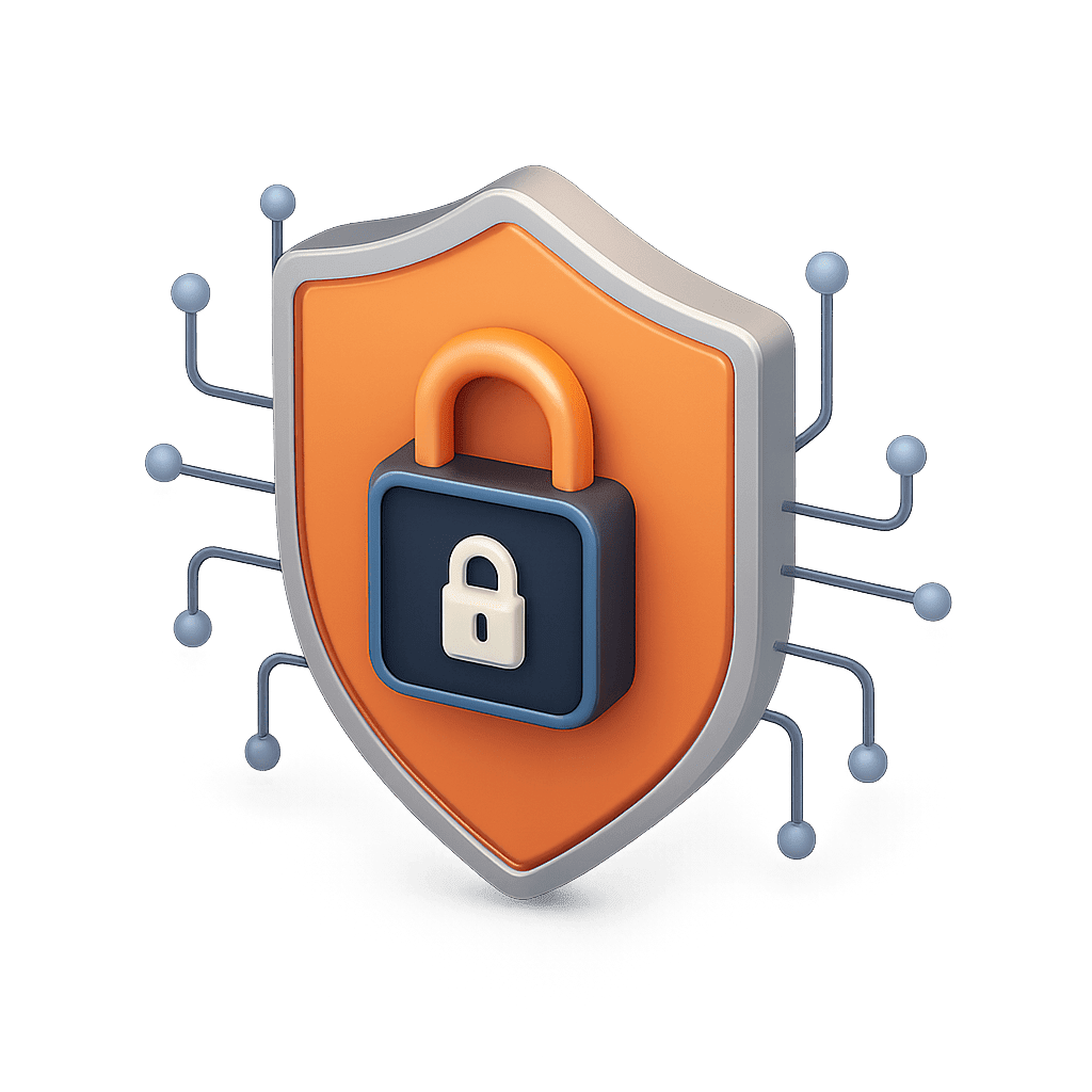 Managed Cybersecurity icon representing VirtuWorks security solutions