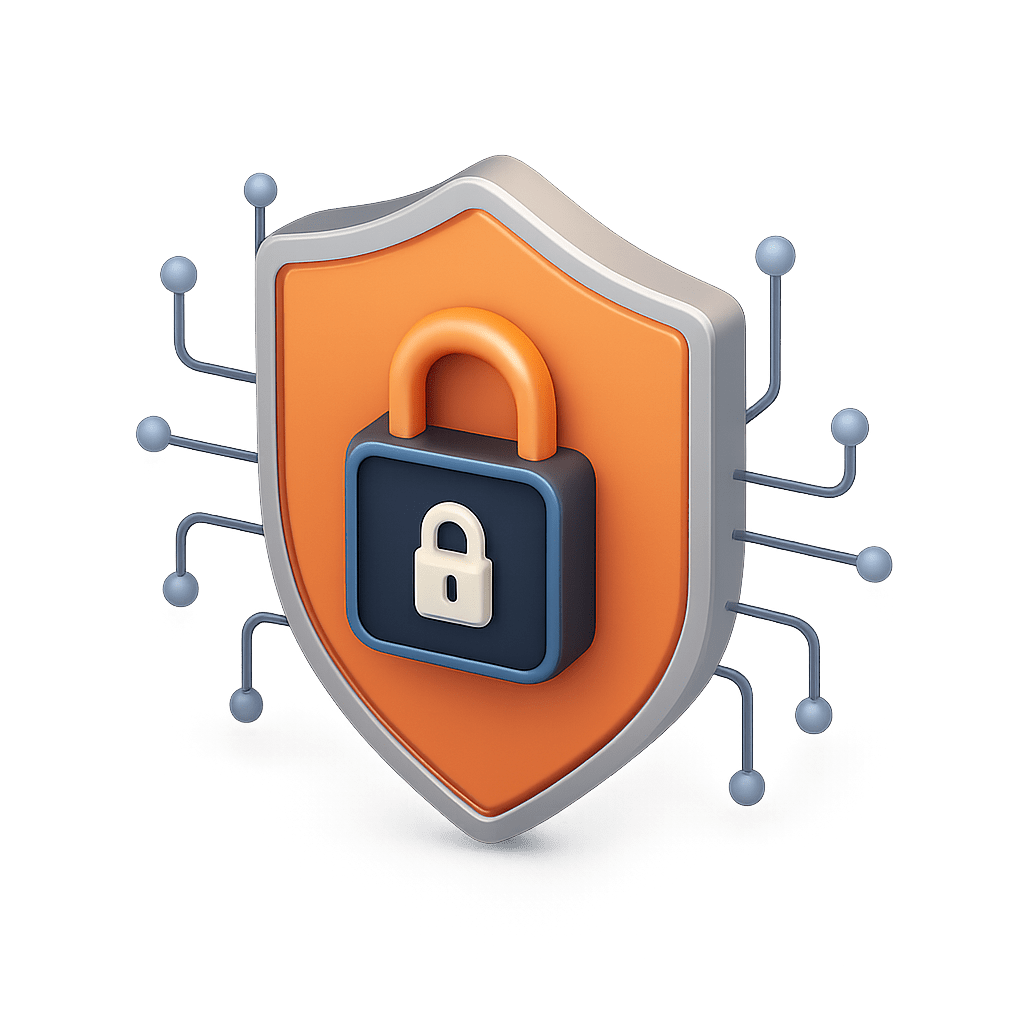 Managed Cybersecurity icon representing VirtuWorks security solutions