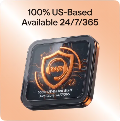 100% US-Based Available 24/7/365